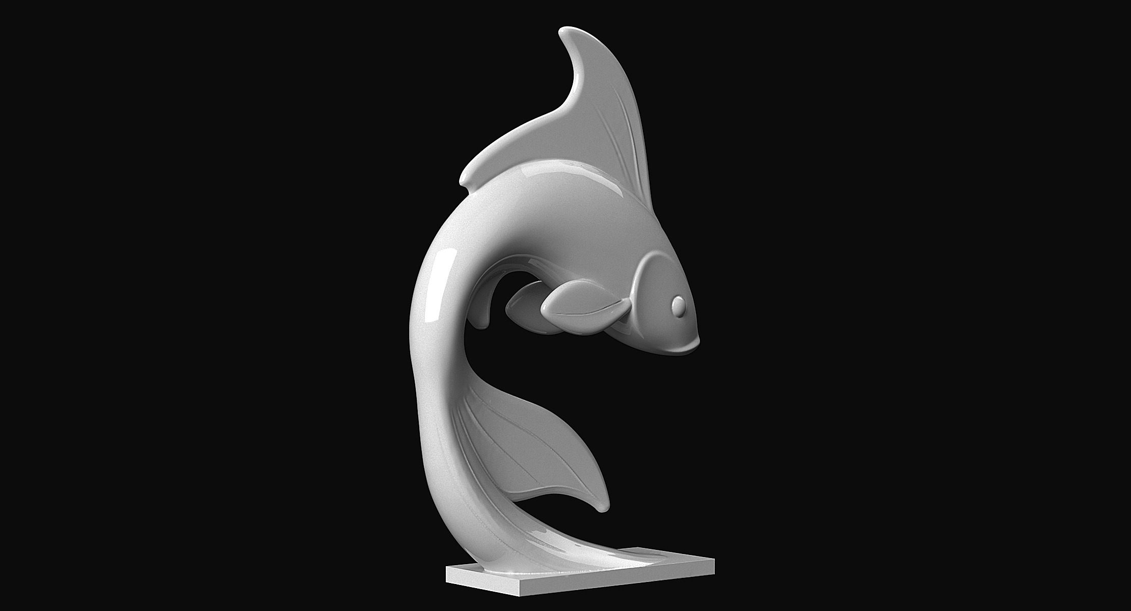 Koi Fish 3D print model_5