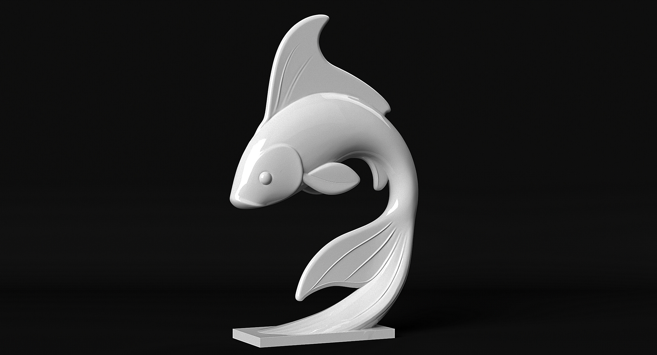 Koi Fish 3D print model_1
