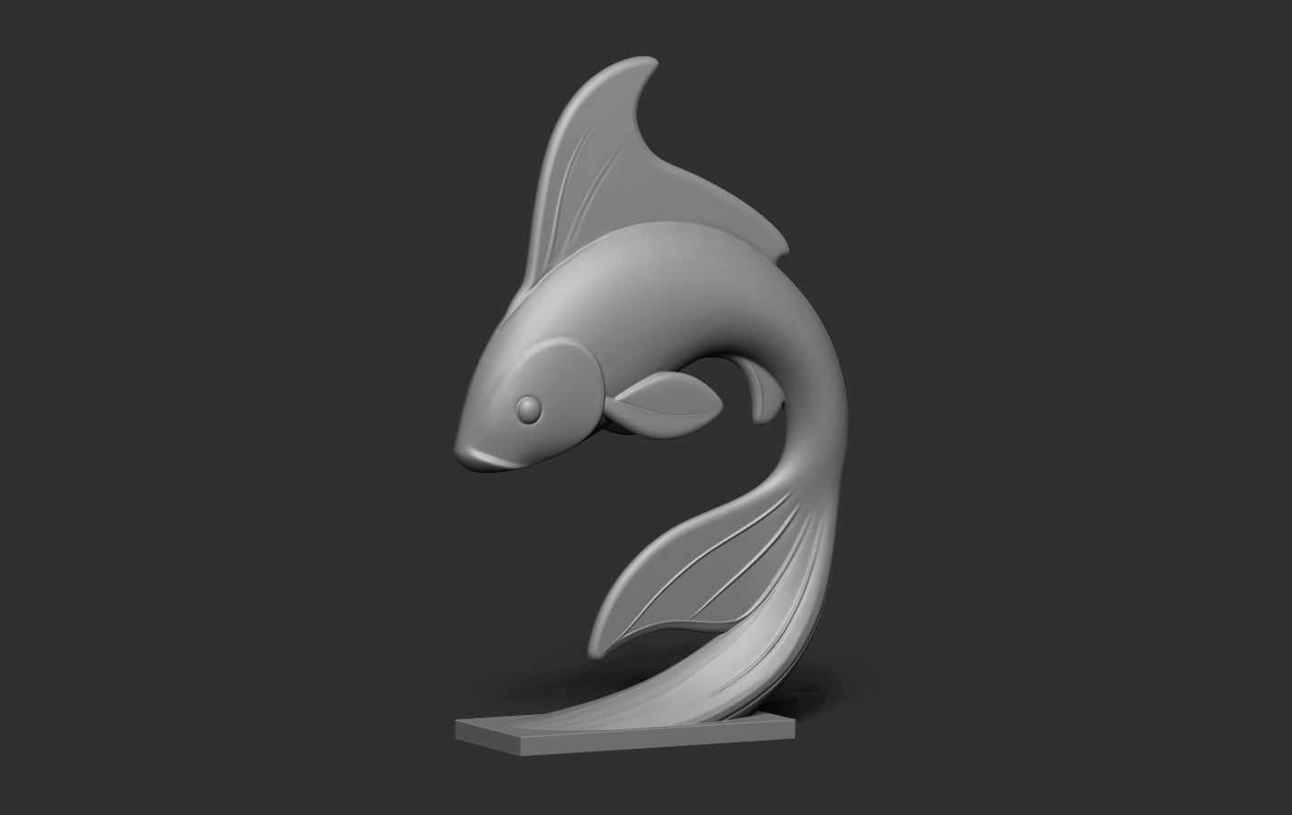 Koi Fish 3D print model_11