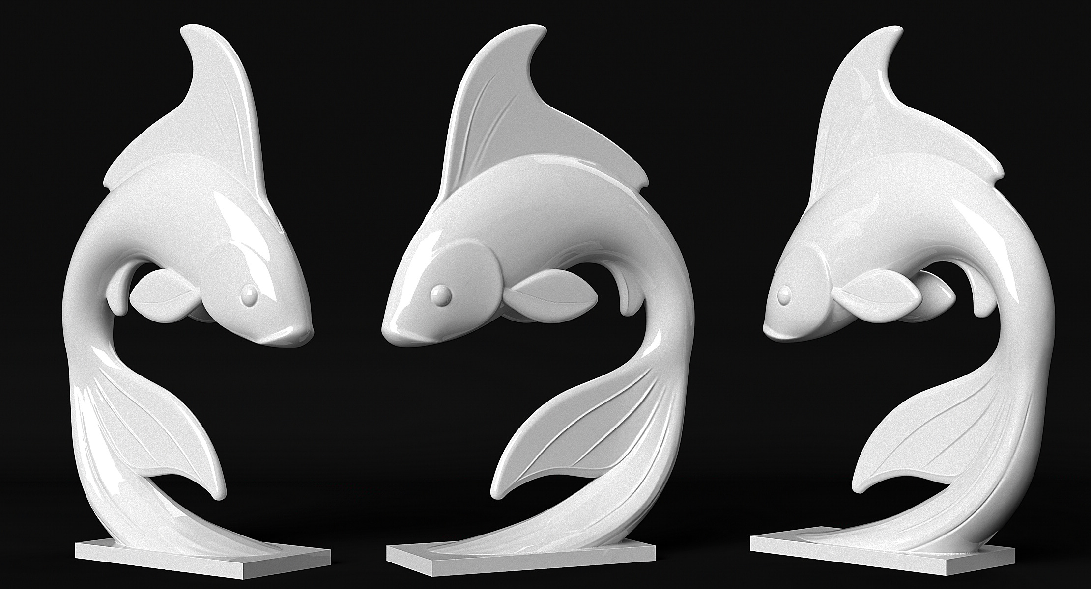 Koi Fish 3D print model_9