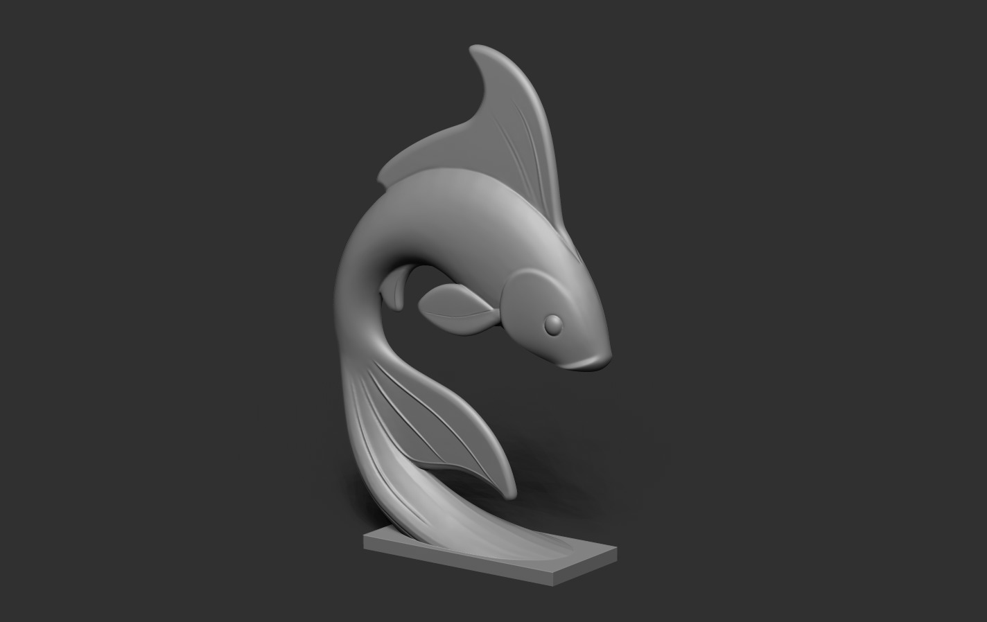 Koi Fish 3D print model_17