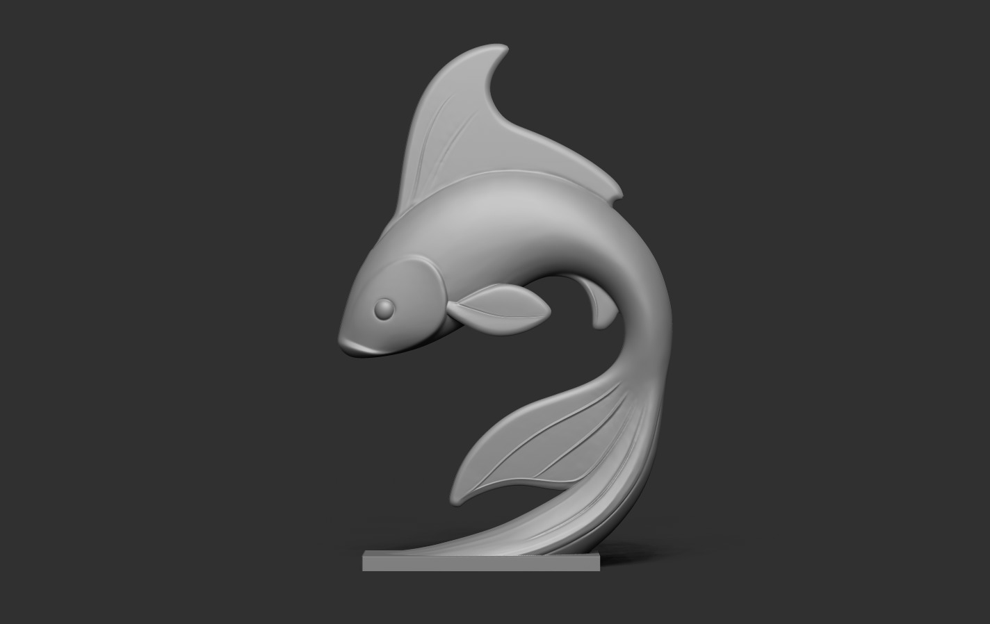Koi Fish 3D print model_12