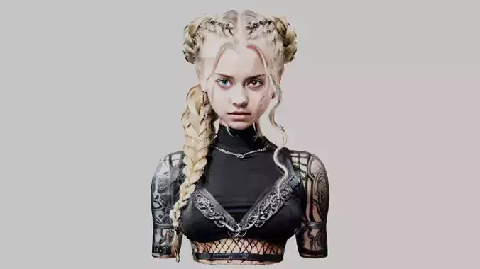 Blonde Teen head Bust Pack