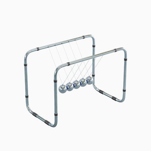 Newton Cradle 04 3D model