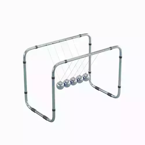 Newton Cradle 04 3D model