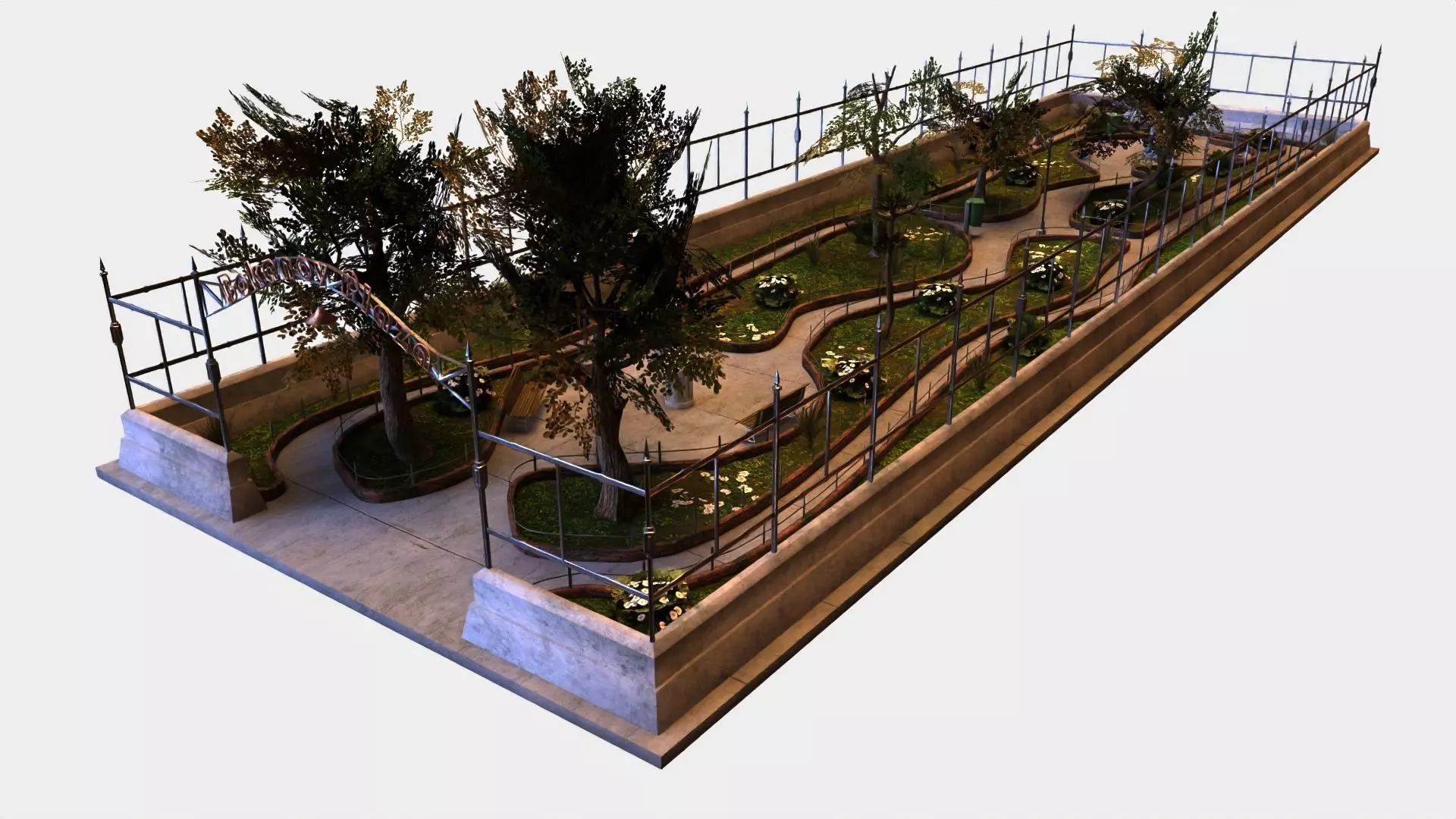 Bokanov plaza 3D model