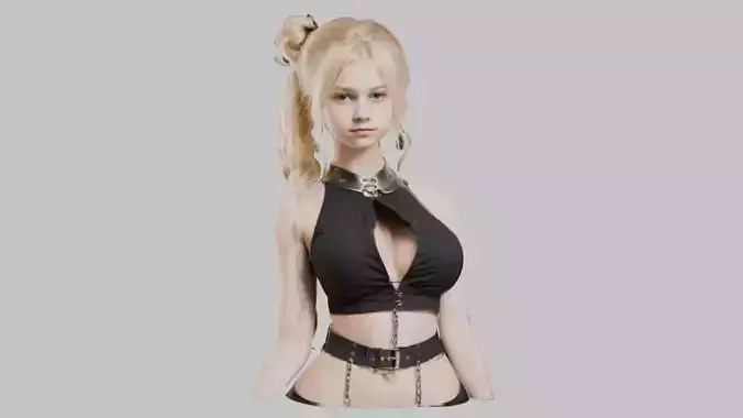 Hot Teen Busty Babes Pack Low-poly 3D model