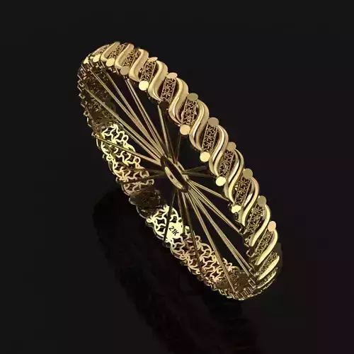 Beautiful Arabic Bangle - In 4 sizes