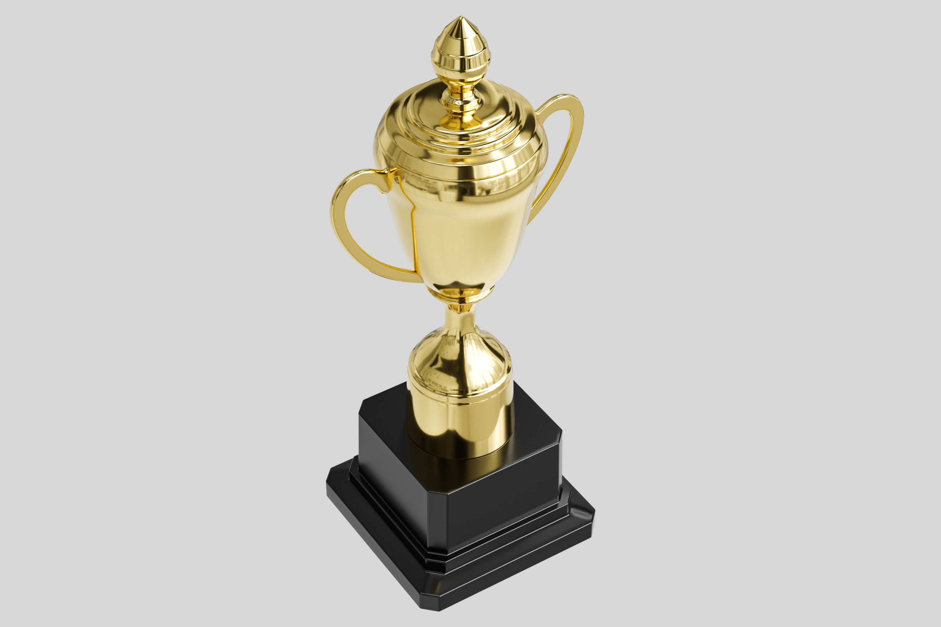 Trophy Cups 01 3D model_2