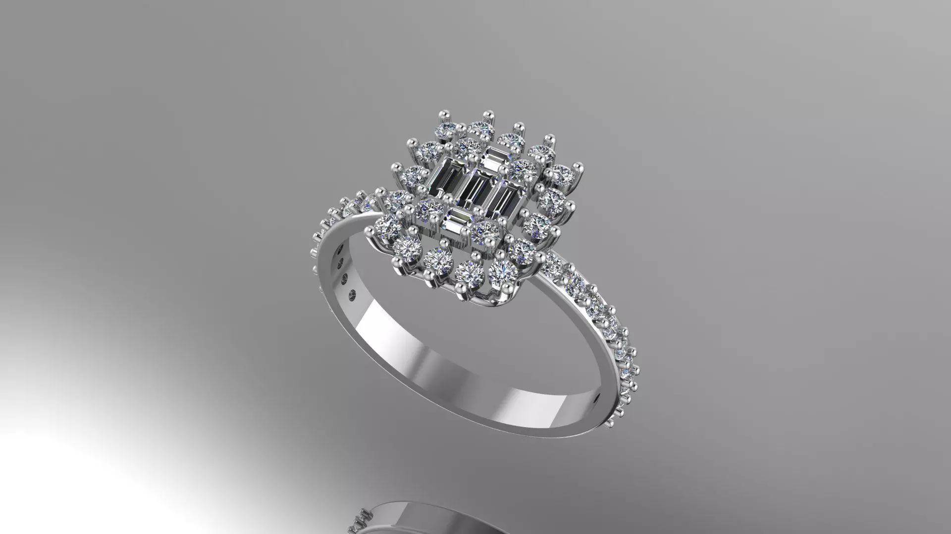 Engagement Ring 3D print model