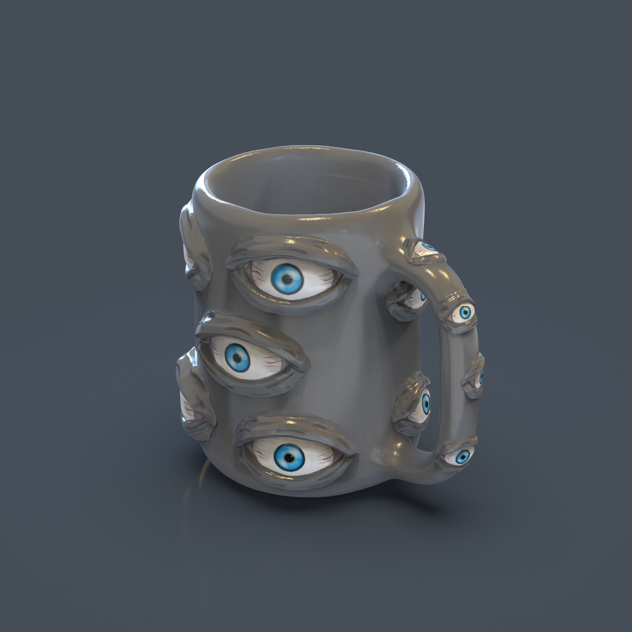 Mug Cup Taza Satoru Gojo Jujutsu Kaisen 3D print model_4