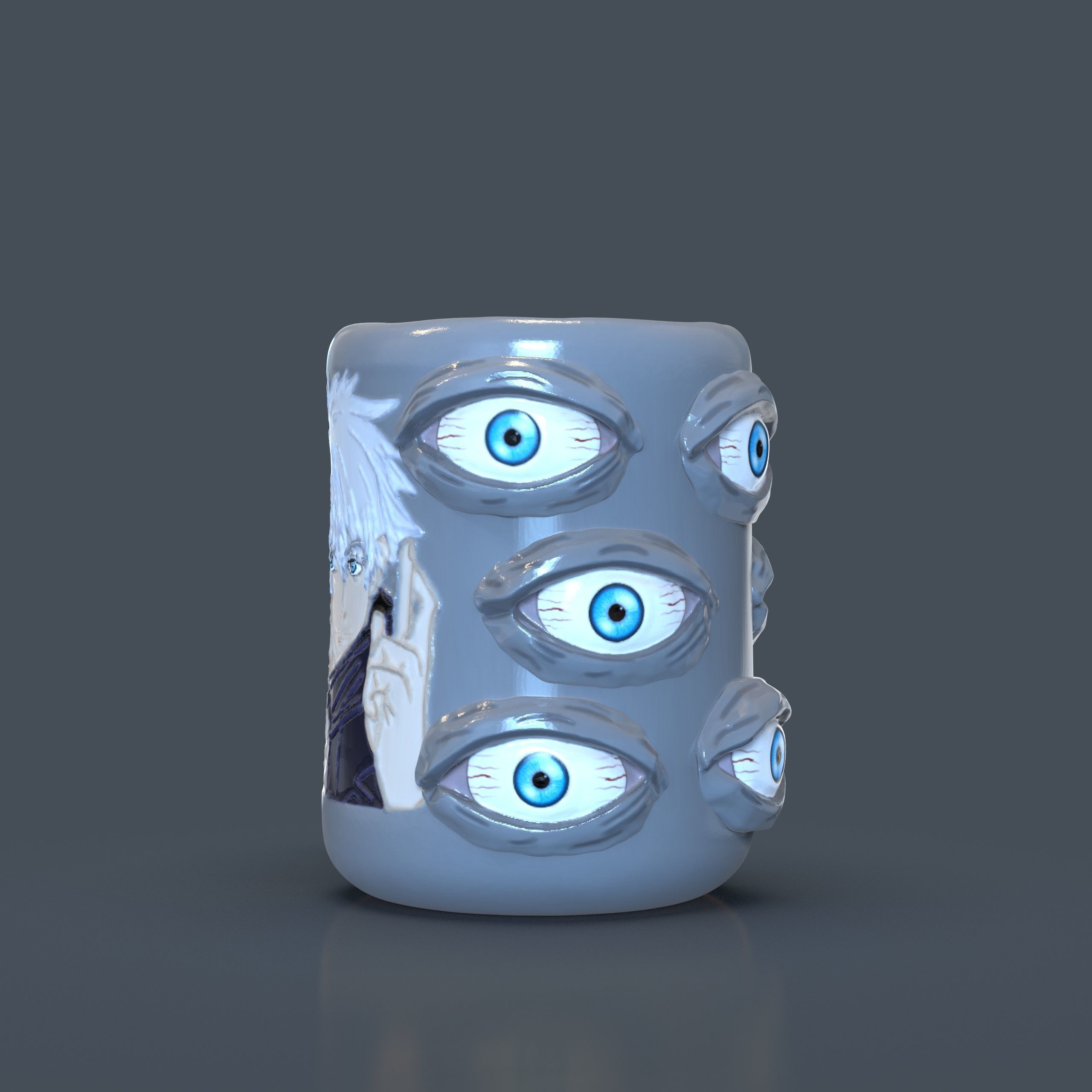 Mug Cup Taza Satoru Gojo Jujutsu Kaisen 3D print model_1