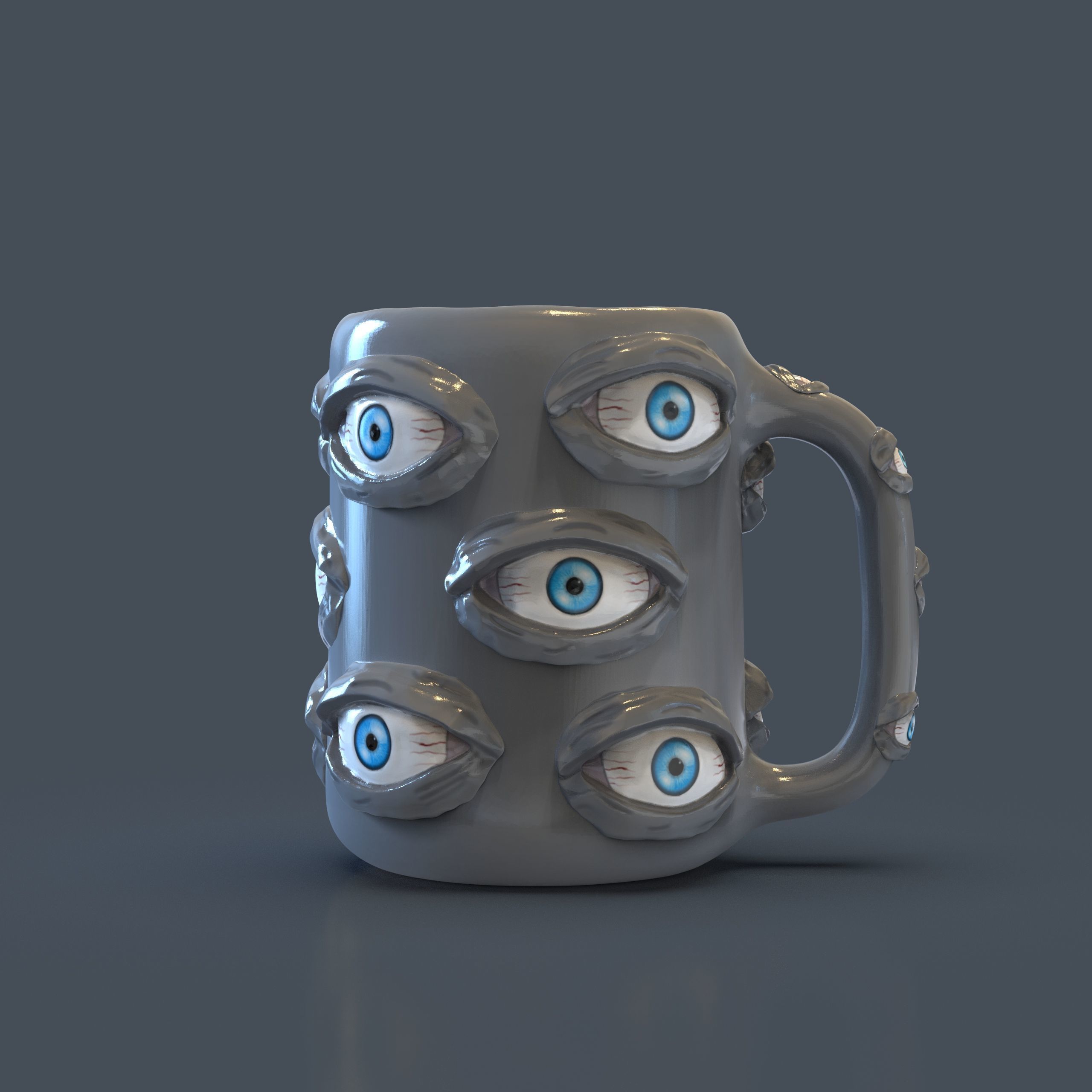 Mug Cup Taza Satoru Gojo Jujutsu Kaisen 3D print model_5
