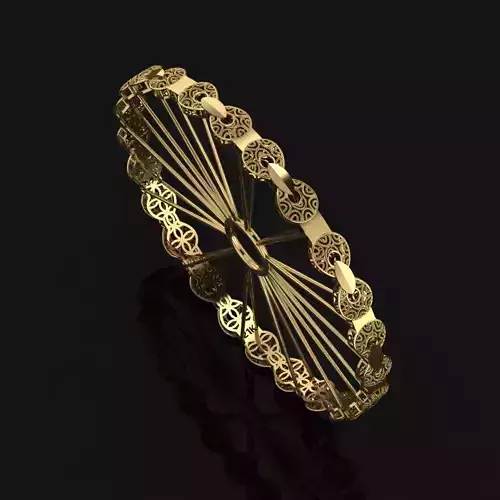 Beautiful Arabic Bangle - In 4 sizes