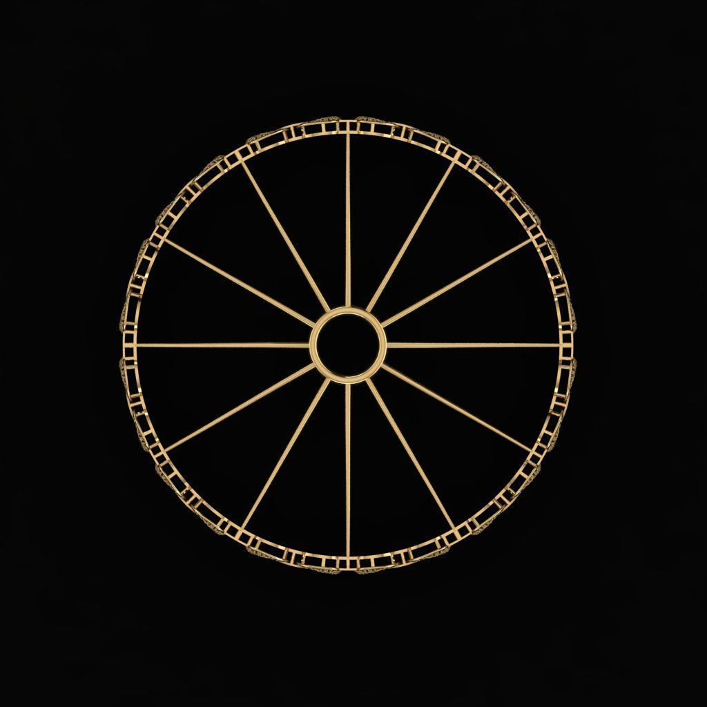 Beautiful Arabic Bangle - In 4 sizes 3D print model_3