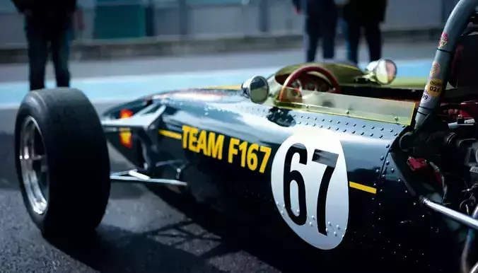 1960s Lotus F1 Race Car Classic Formula One 3D Model 3D model