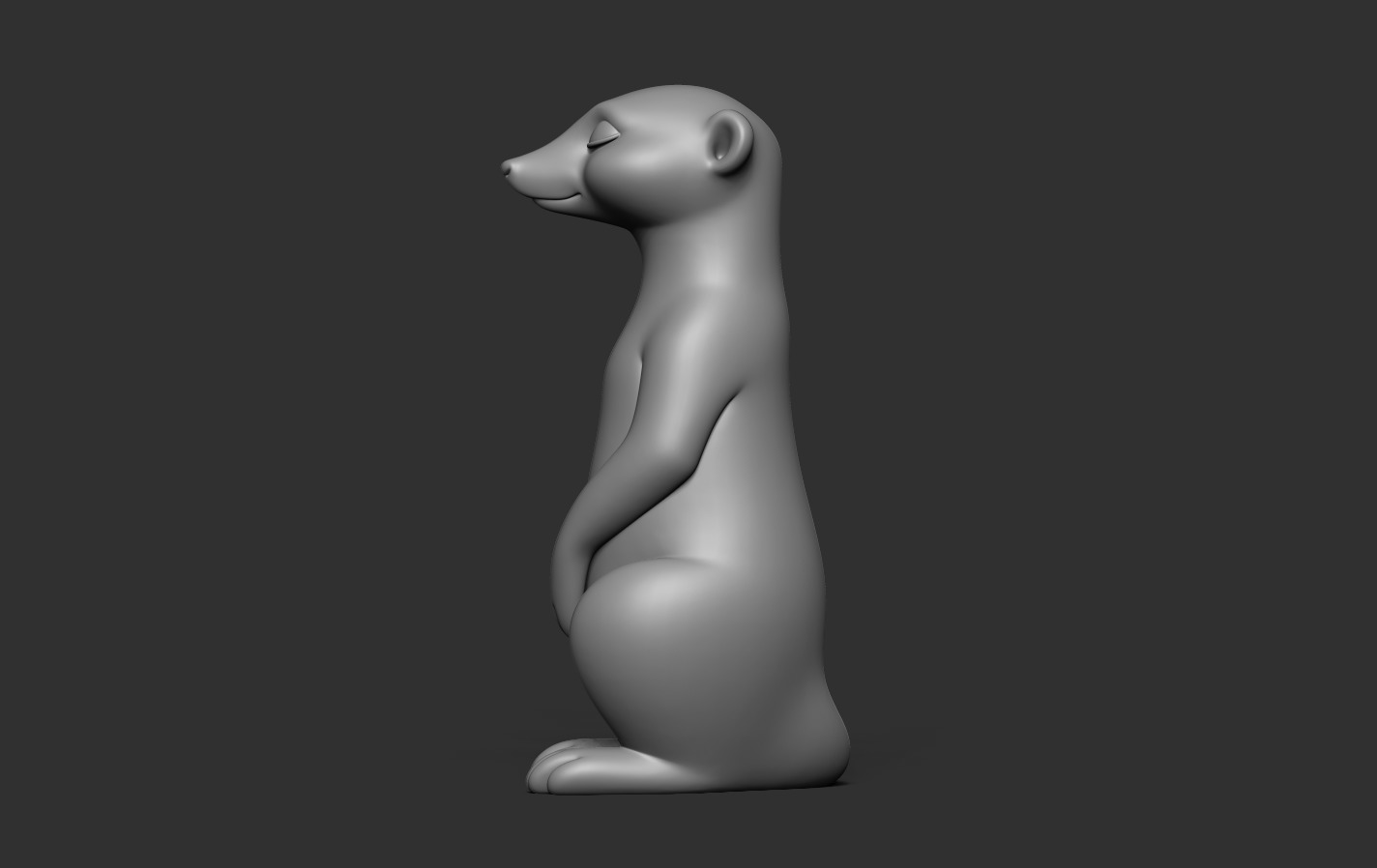 Meerkat 3D print model_14