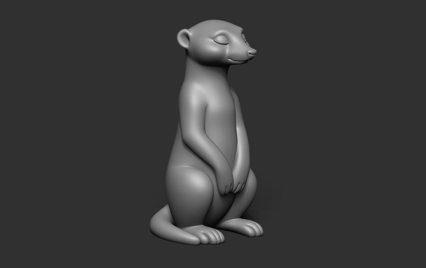Meerkat 3D print model_11