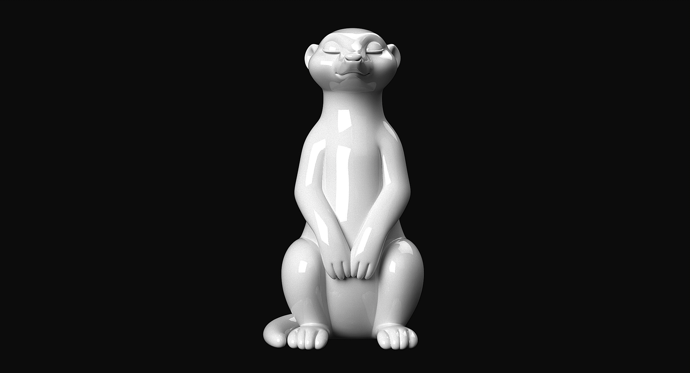 Meerkat 3D print model_8