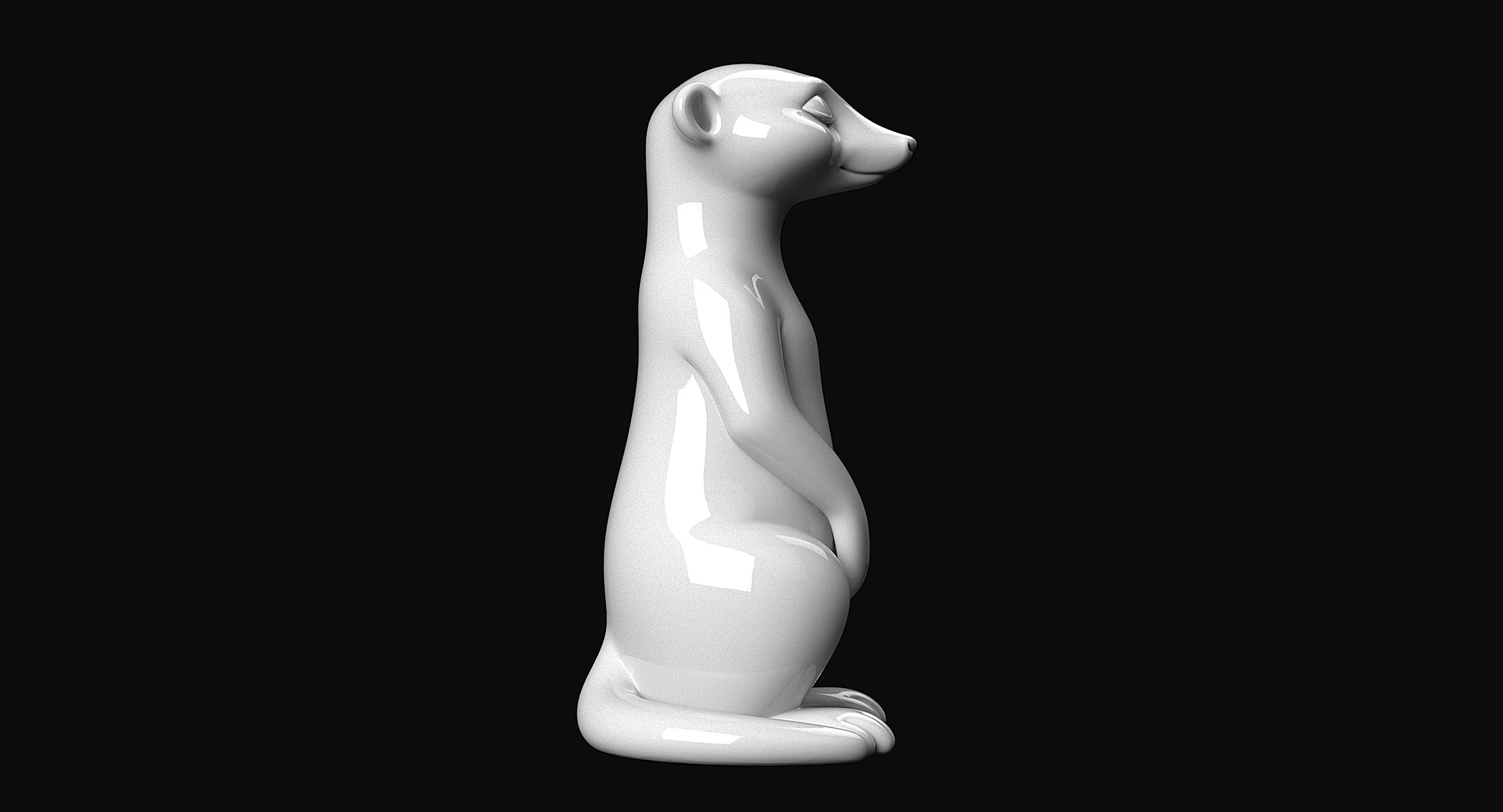 Meerkat 3D print model_2