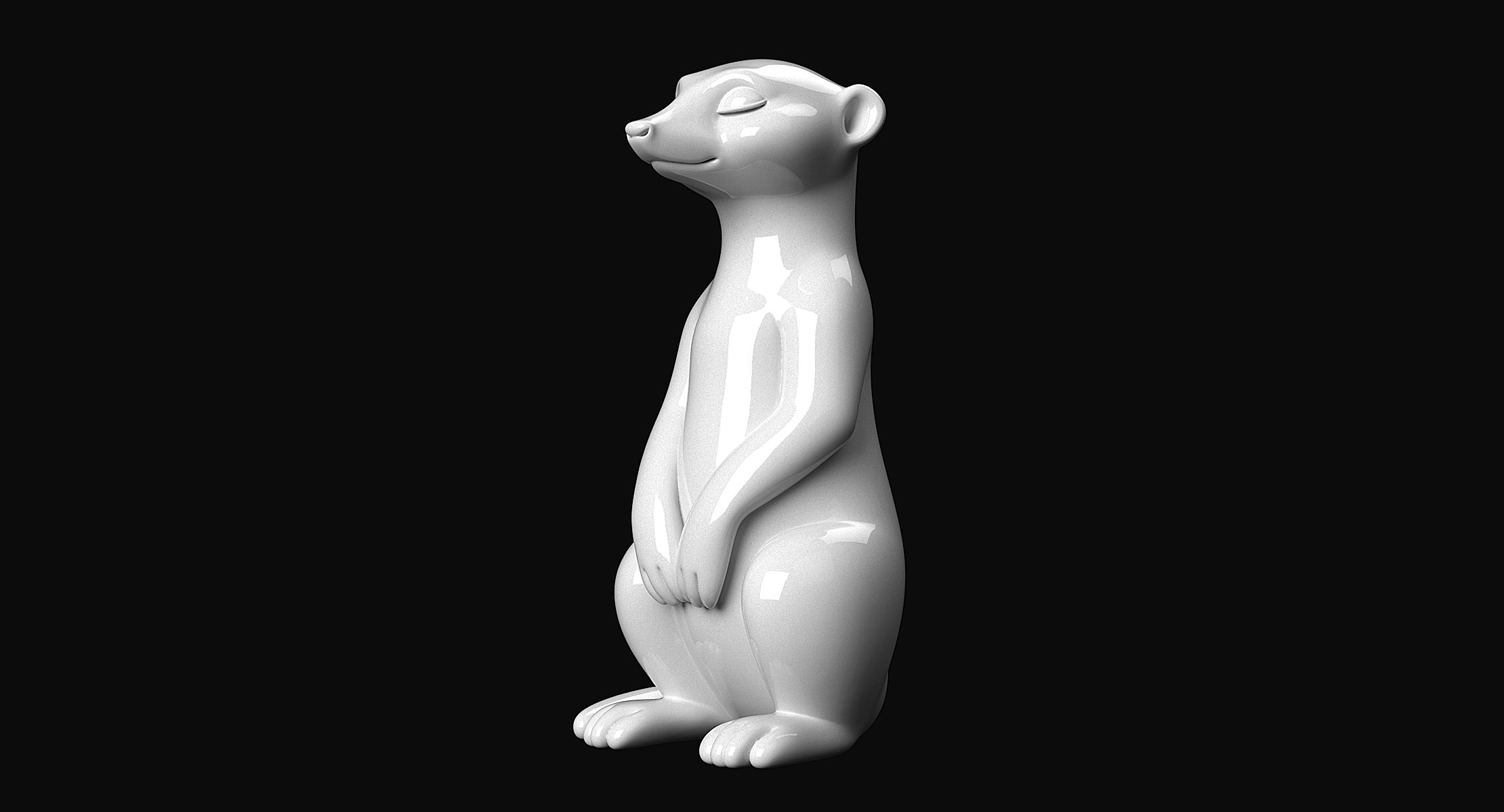 Meerkat 3D print model_7