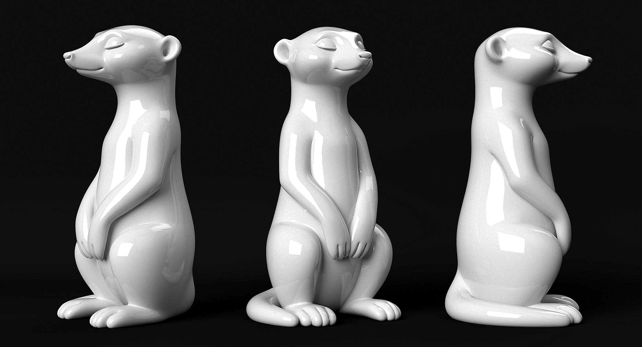 Meerkat 3D print model_9