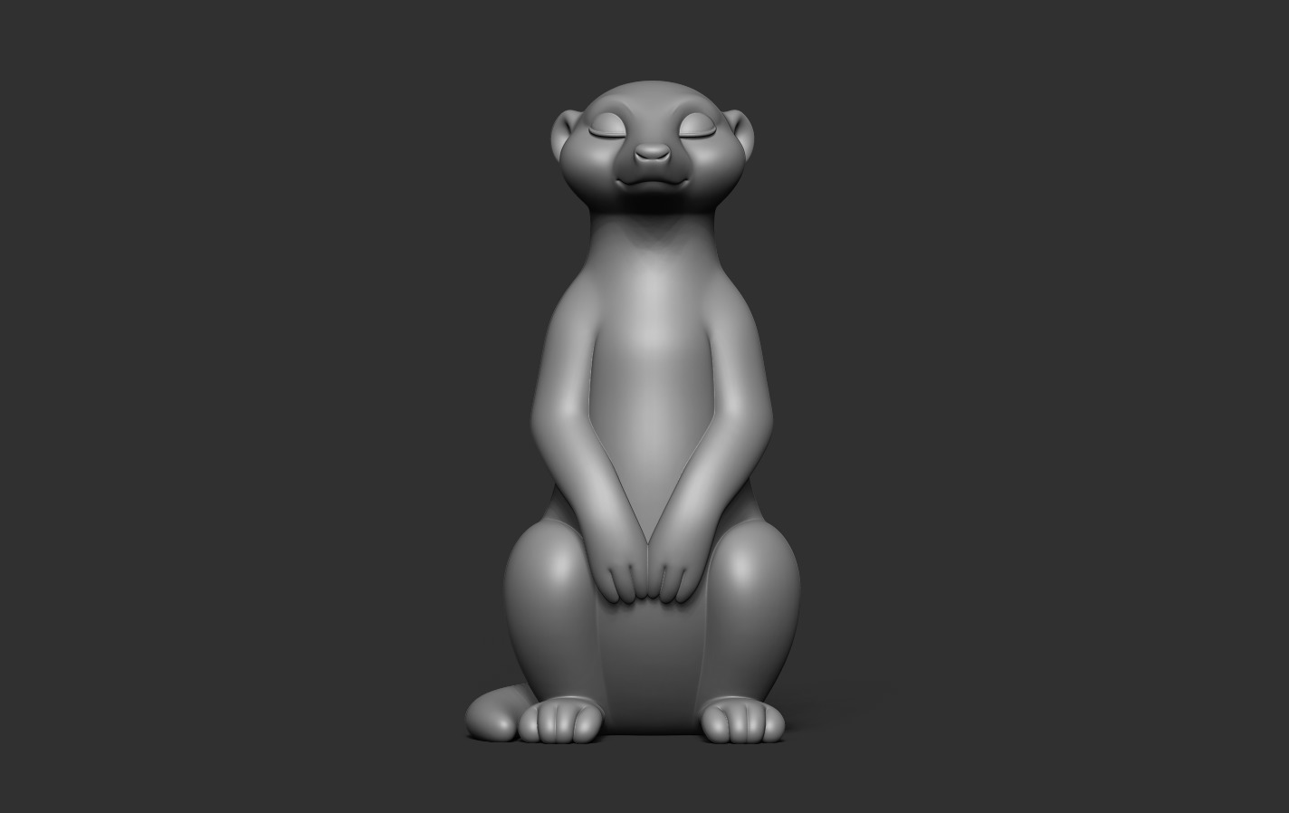 Meerkat 3D print model_12