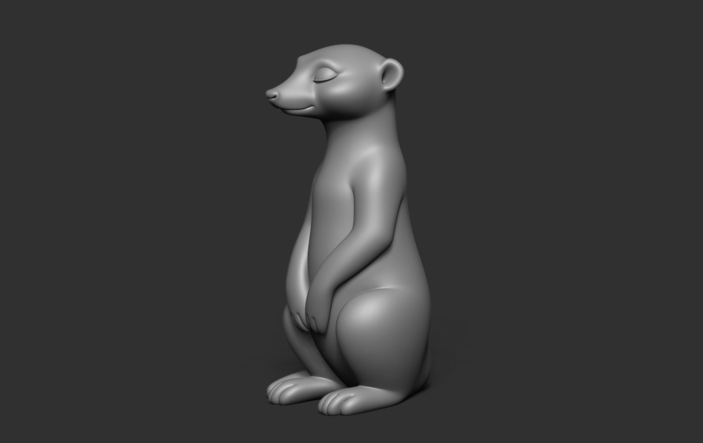 Meerkat 3D print model_13