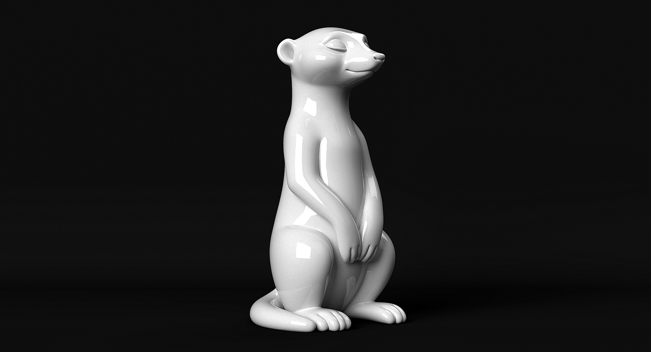 Meerkat 3D print model_1