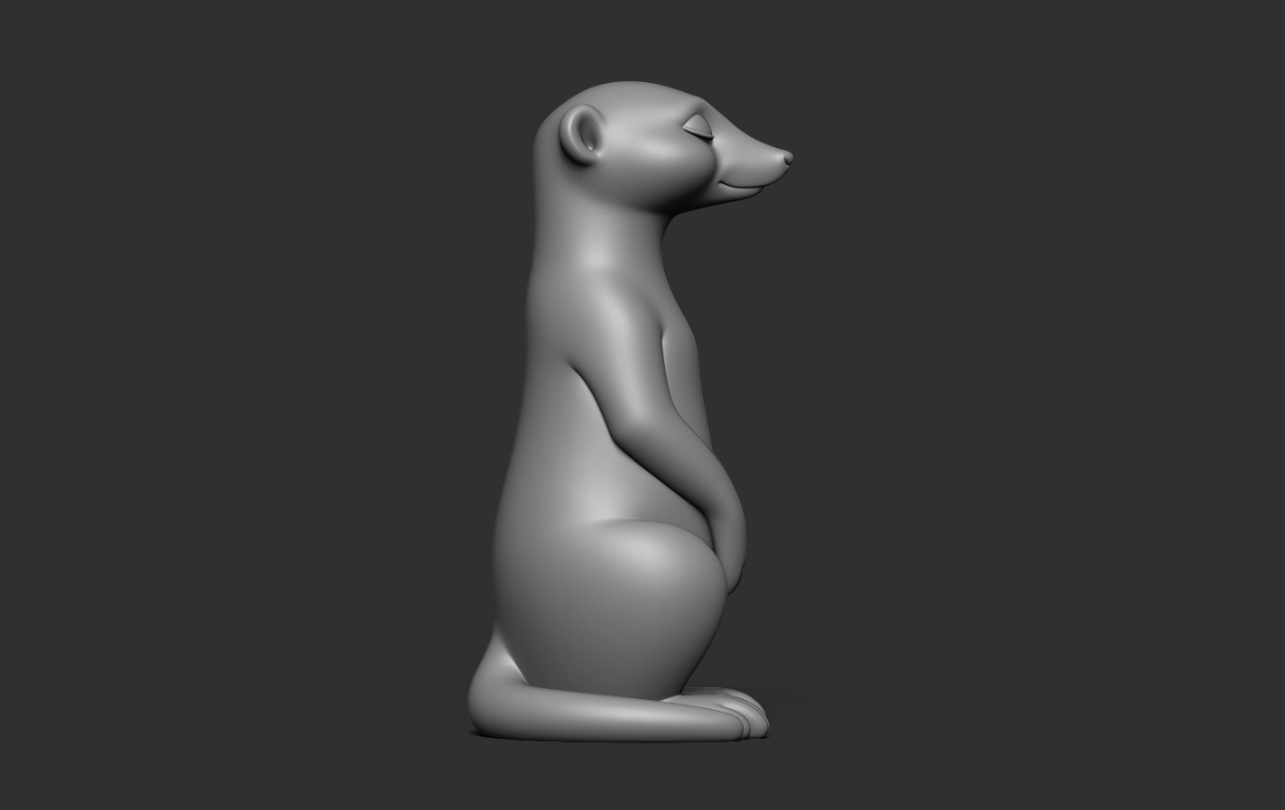 Meerkat 3D print model_17