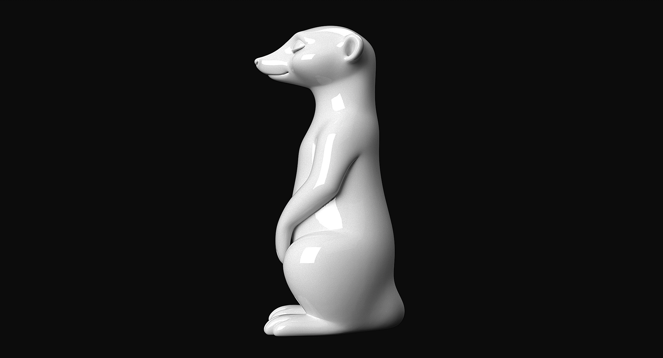 Meerkat 3D print model_6