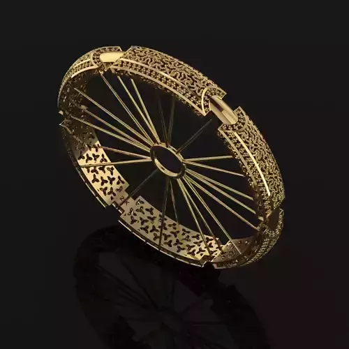 Beautiful Arabic Bangle - In 4 sizes