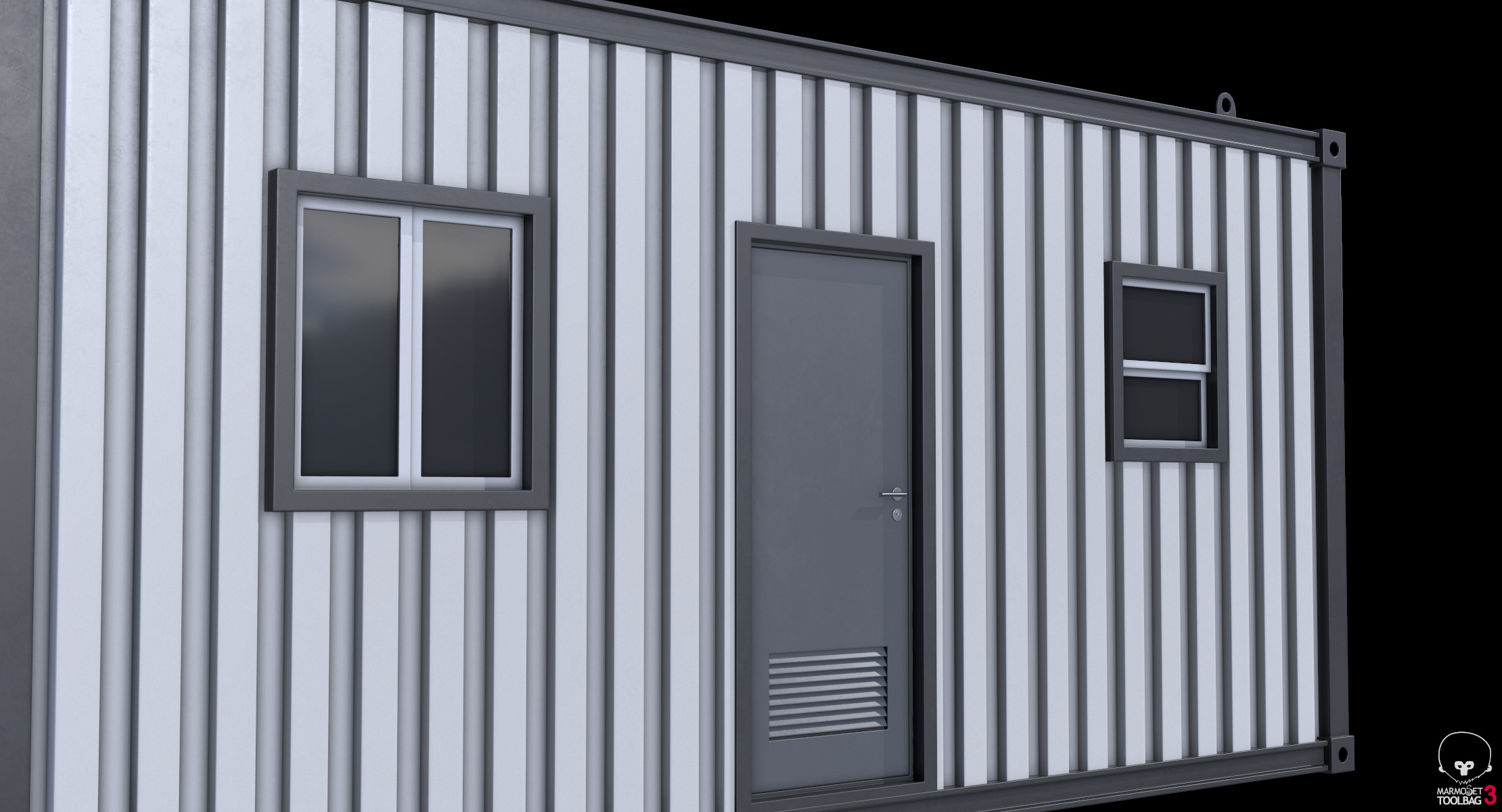 Construction Site Cabin 3D model_11