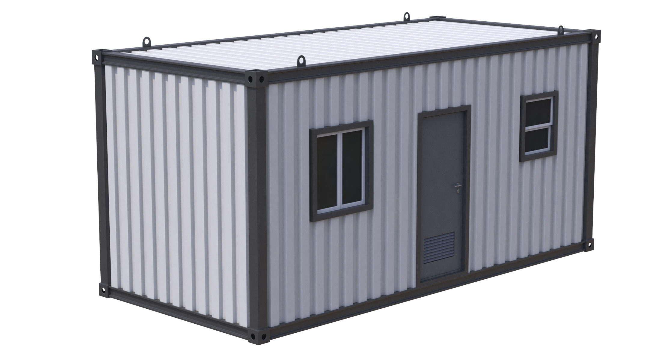 Construction Site Cabin 3D model_4