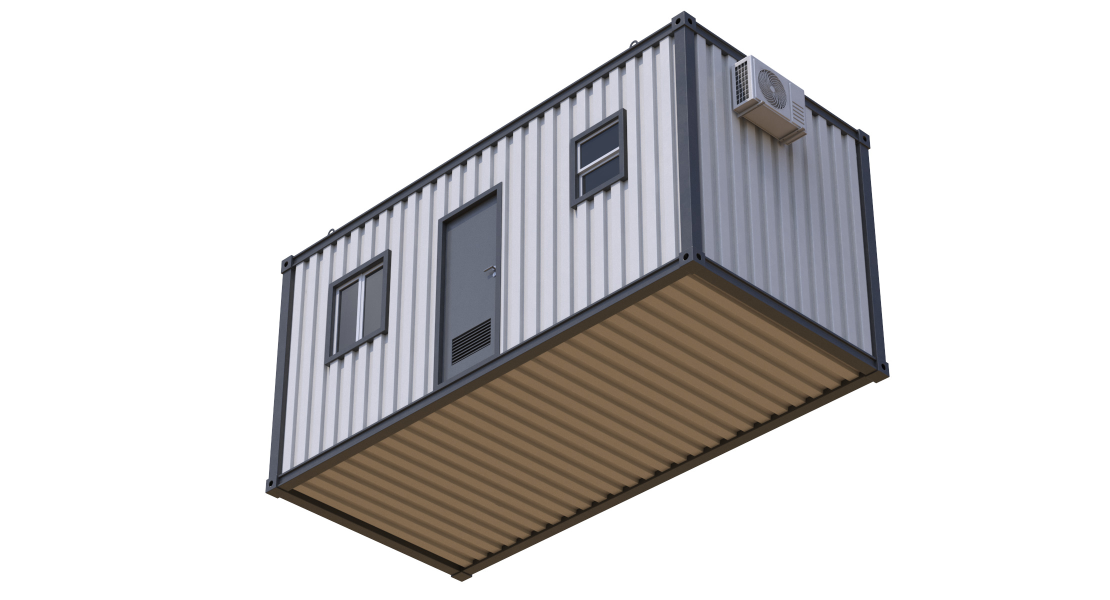 Construction Site Cabin 3D model_5