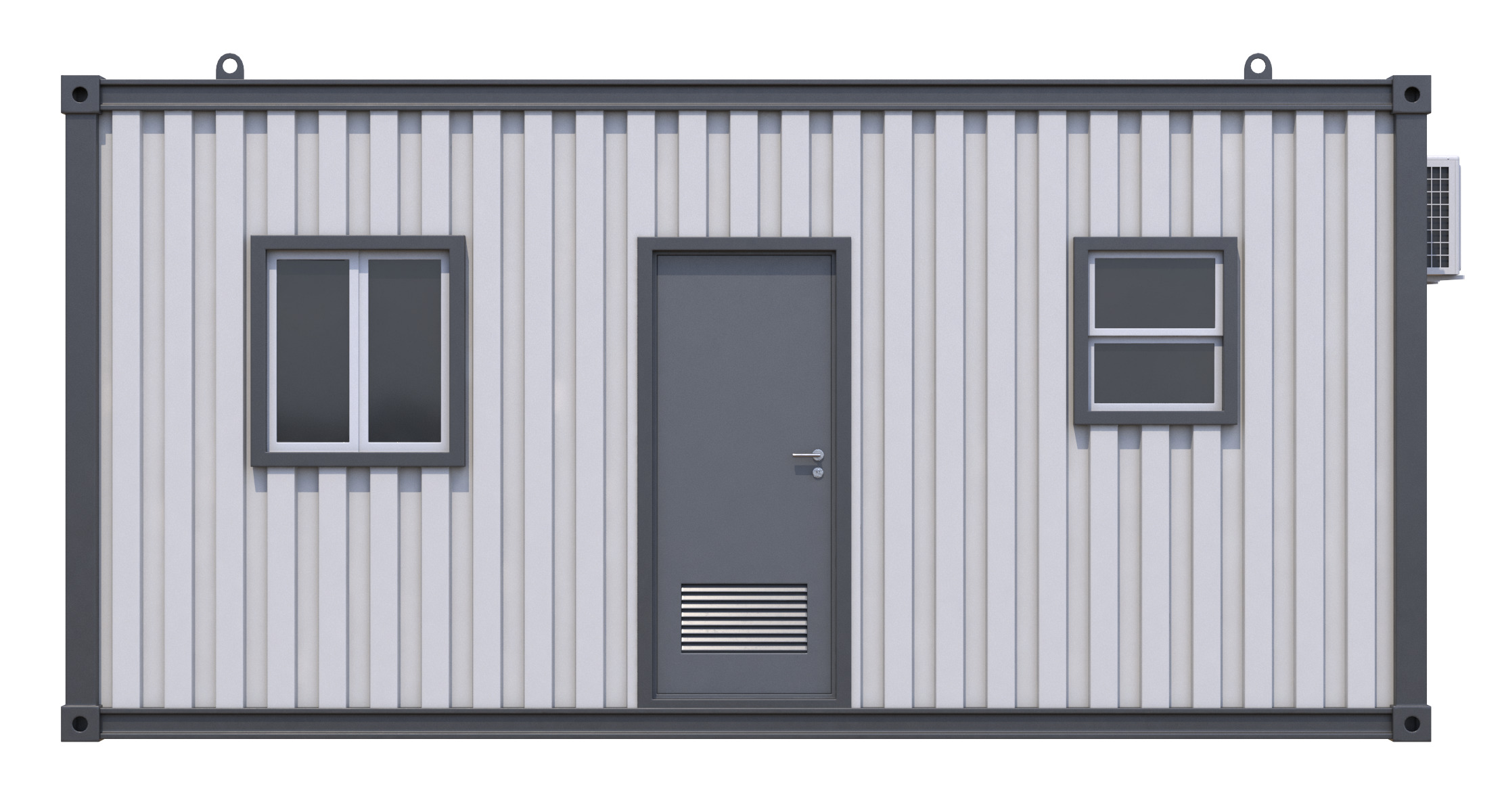 Construction Site Cabin 3D model_1