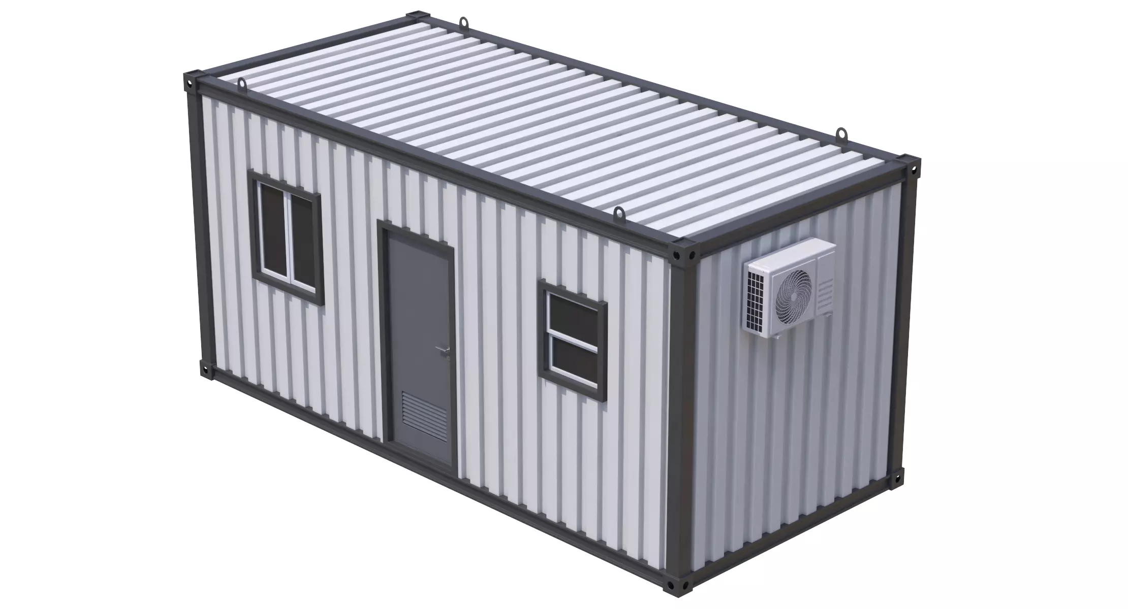Construction Site Cabin 3D model_0