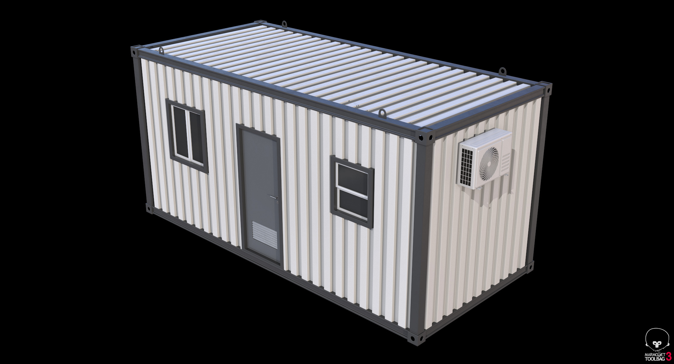 Construction Site Cabin 3D model_13