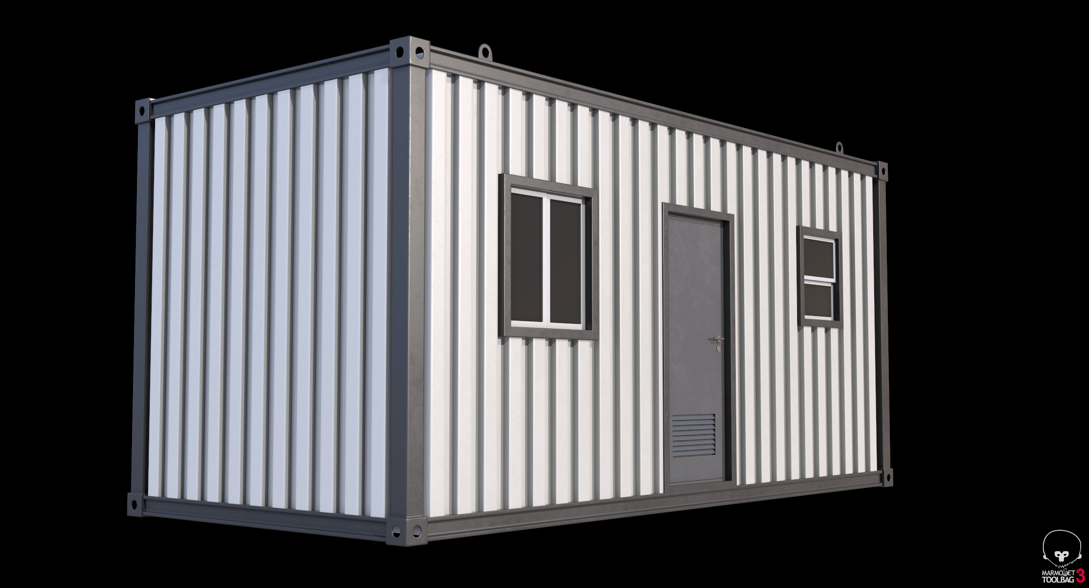 Construction Site Cabin 3D model_10