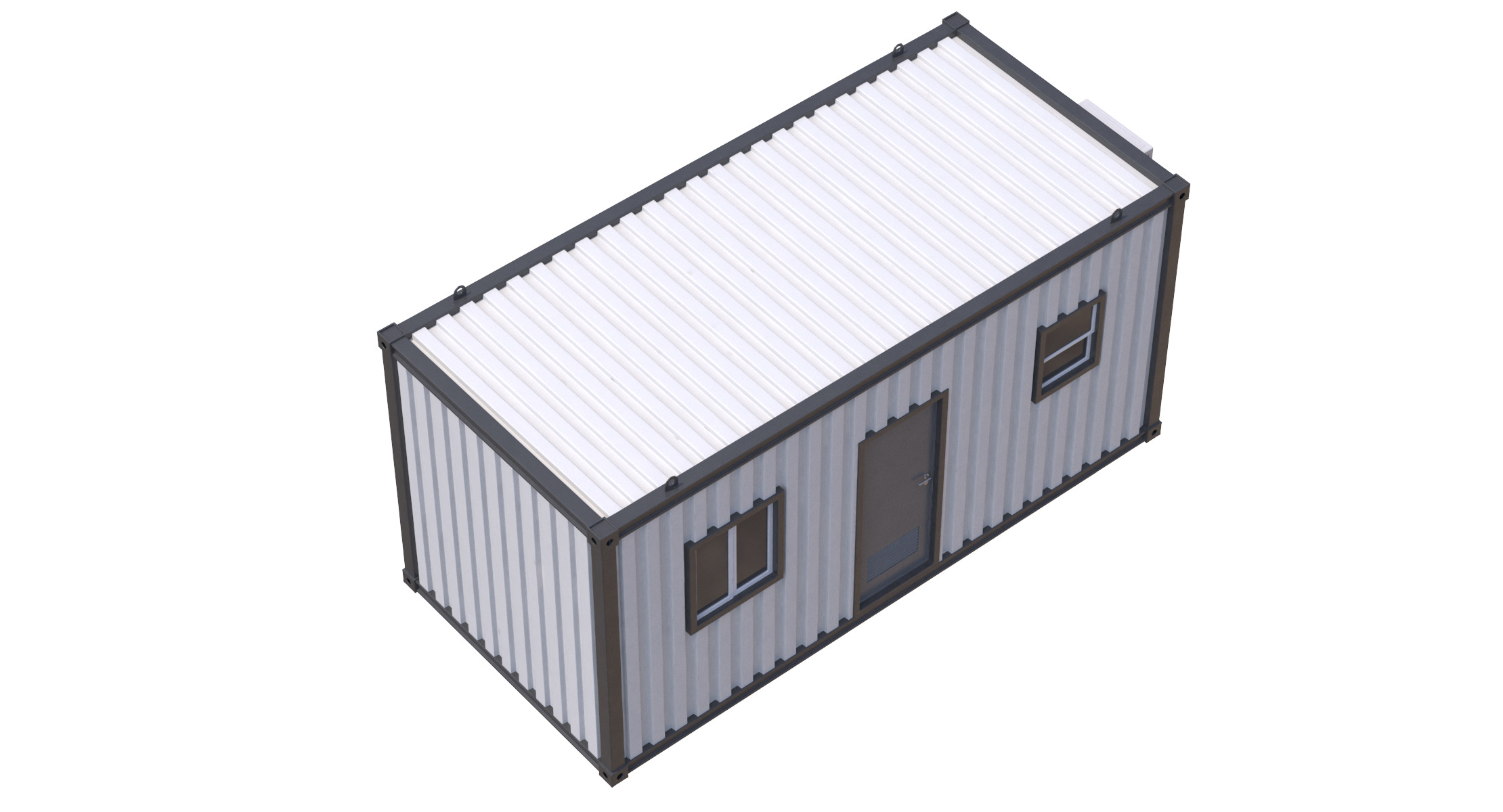 Construction Site Cabin 3D model_6