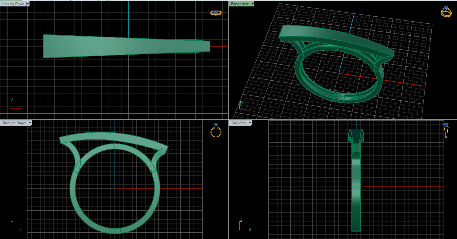 jewelry ring 312 3D print model_1