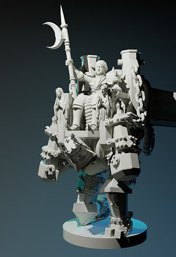 Jabirean Alchemist - Mounted on Lions of Jabir - Trench Crusade Free 3D print model