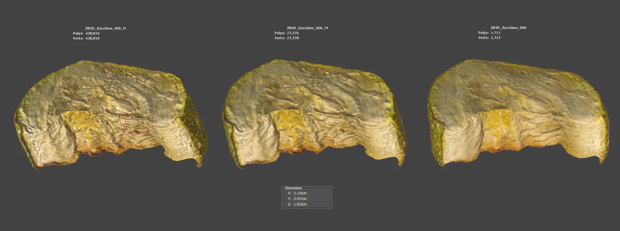 Zucchini 3D model_5
