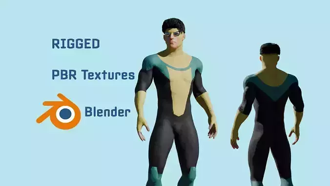 Invincible - Rigged 3D model