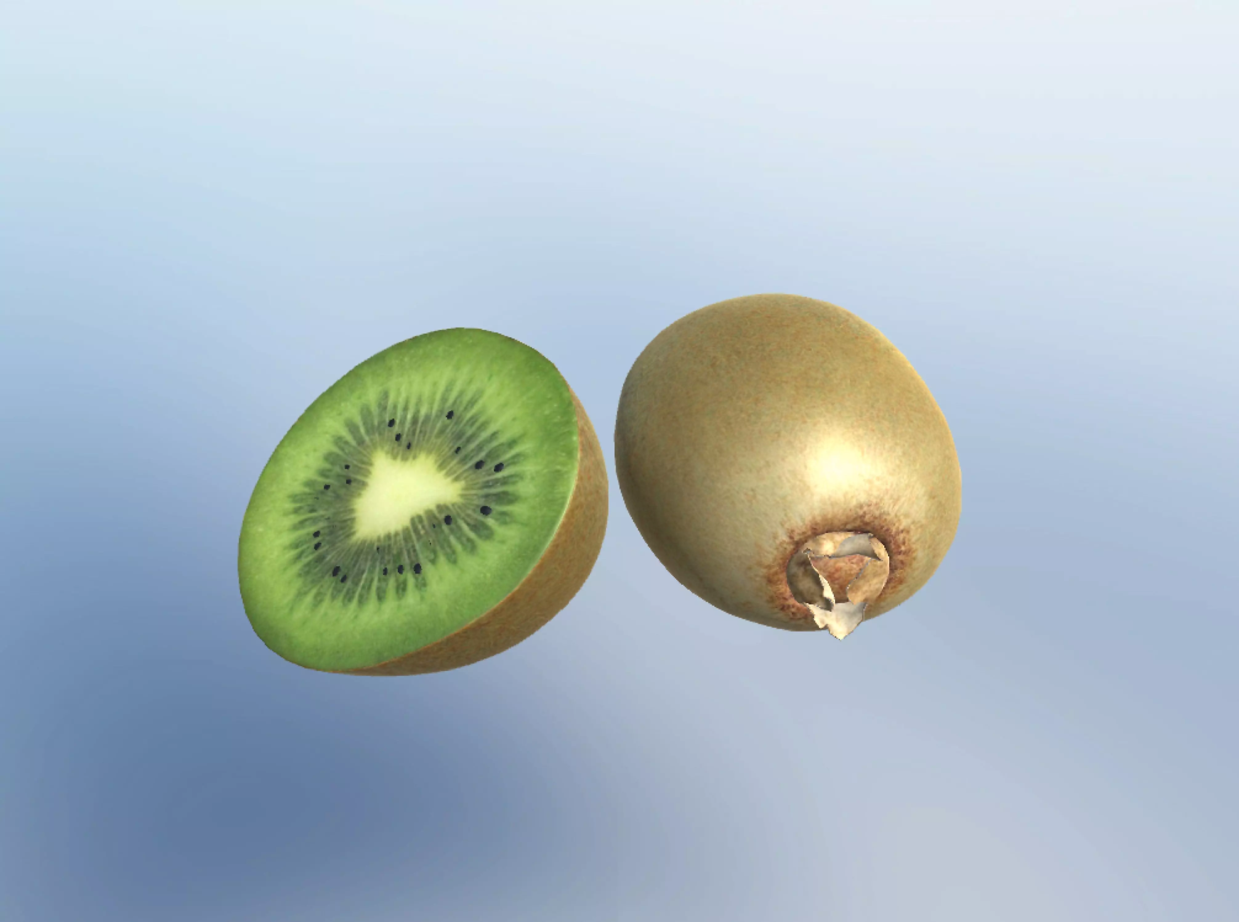 kiwi fruit Free low-poly 3D model