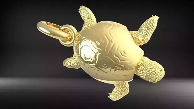 Turtle Pendant Necklace Charm Bracelet Jewelry 3D print model