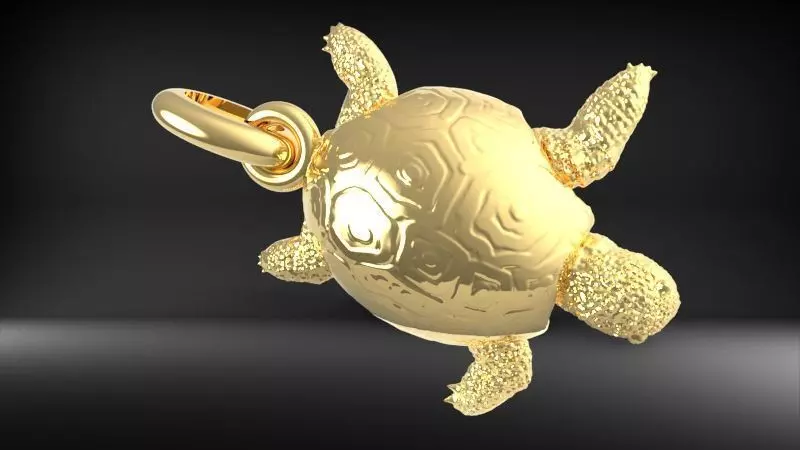 Turtle Pendant Necklace Charm Bracelet Jewelry 3D print model