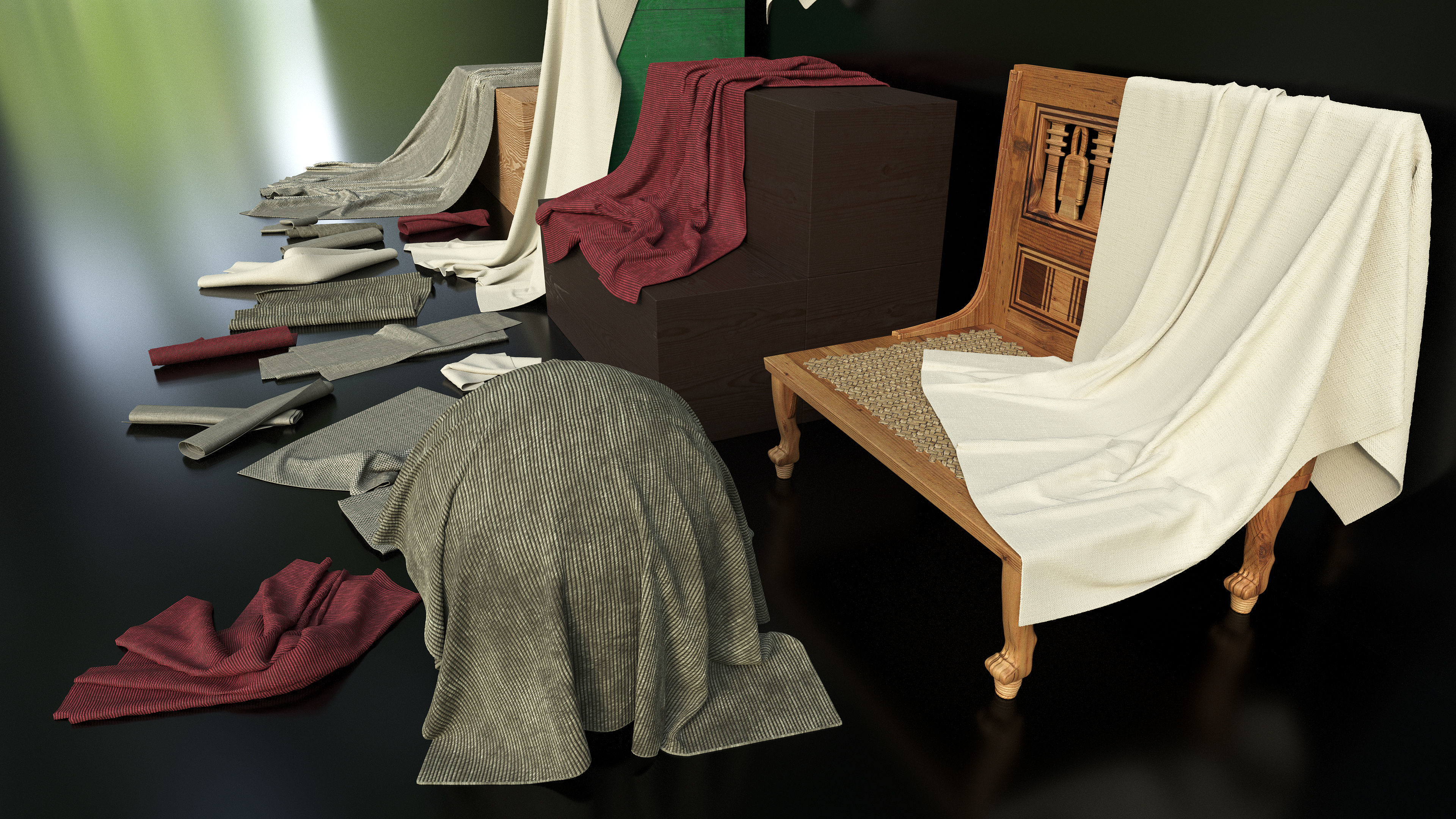 Artist Studio Pack 400 - Fabrics 3D model_21