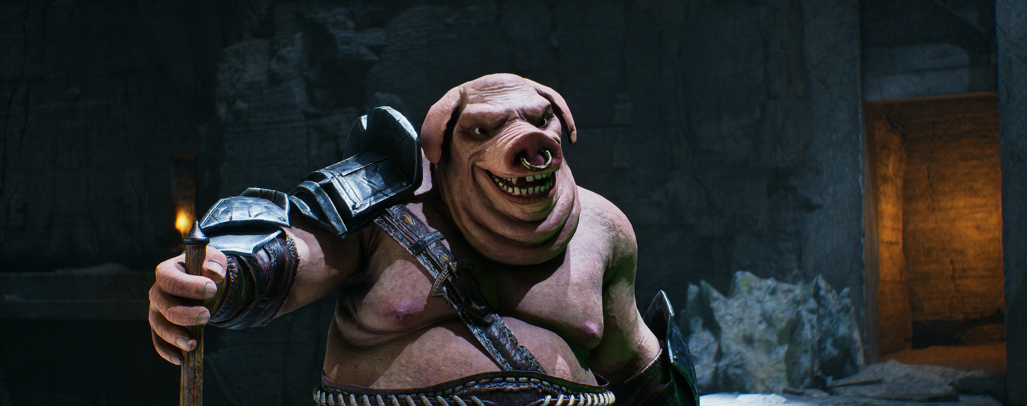 Realistic Hog 3D Character - Game Ready Rigged Low-poly 3D model Low-poly 3D model_8