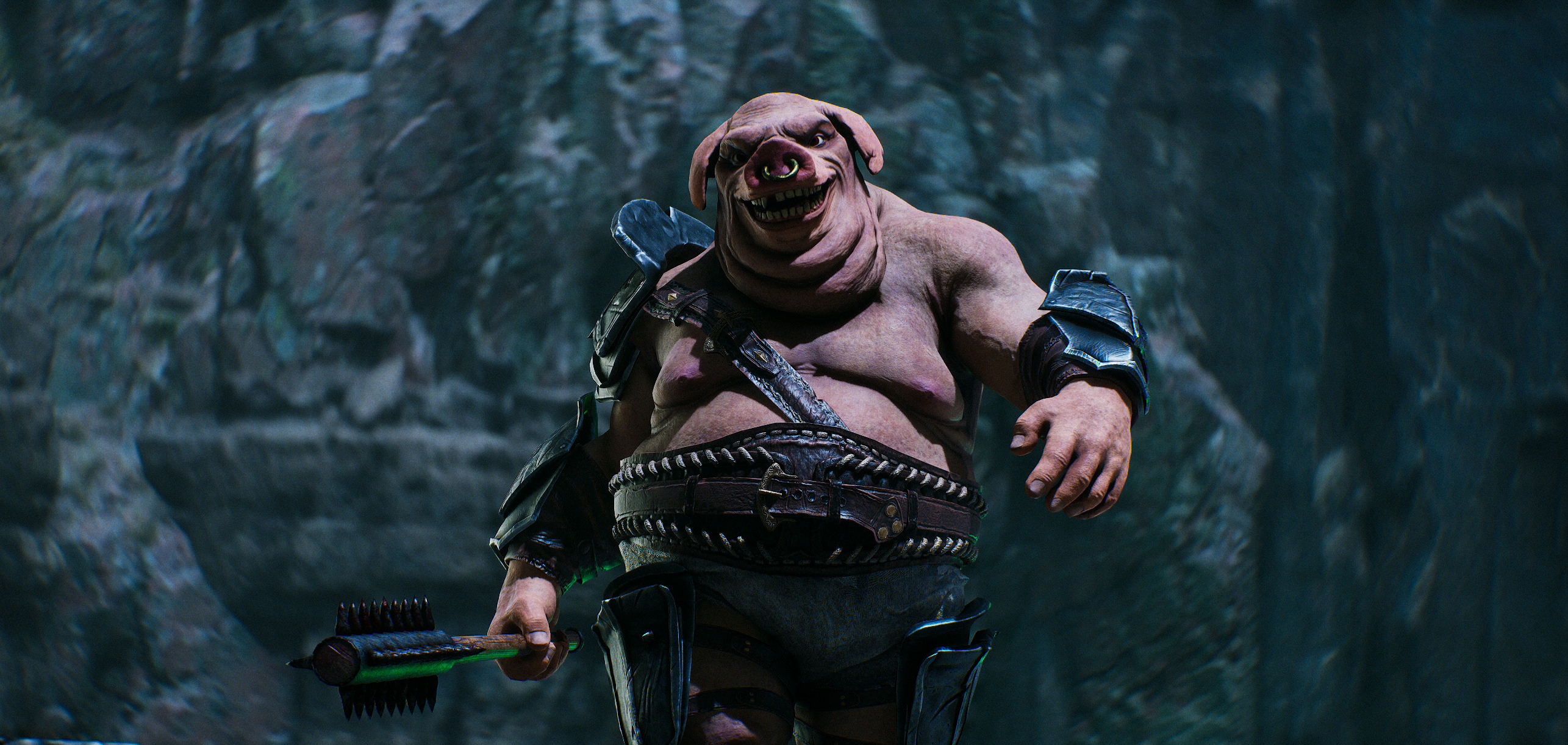 Realistic Hog 3D Character - Game Ready Rigged Low-poly 3D model Low-poly 3D model_4